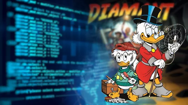 Miniature du projet d'implémentation de Diamants en Python. Il y a une image de la boîte du jeu de société + une capture d'écran du jeu