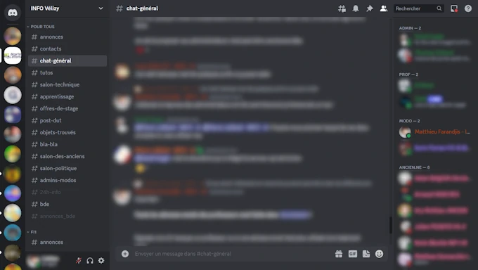 Le serveur Discord du département de l'IUT