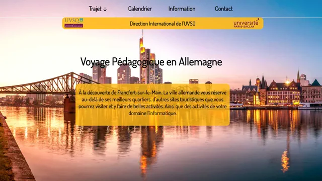 Page d'accueil du site