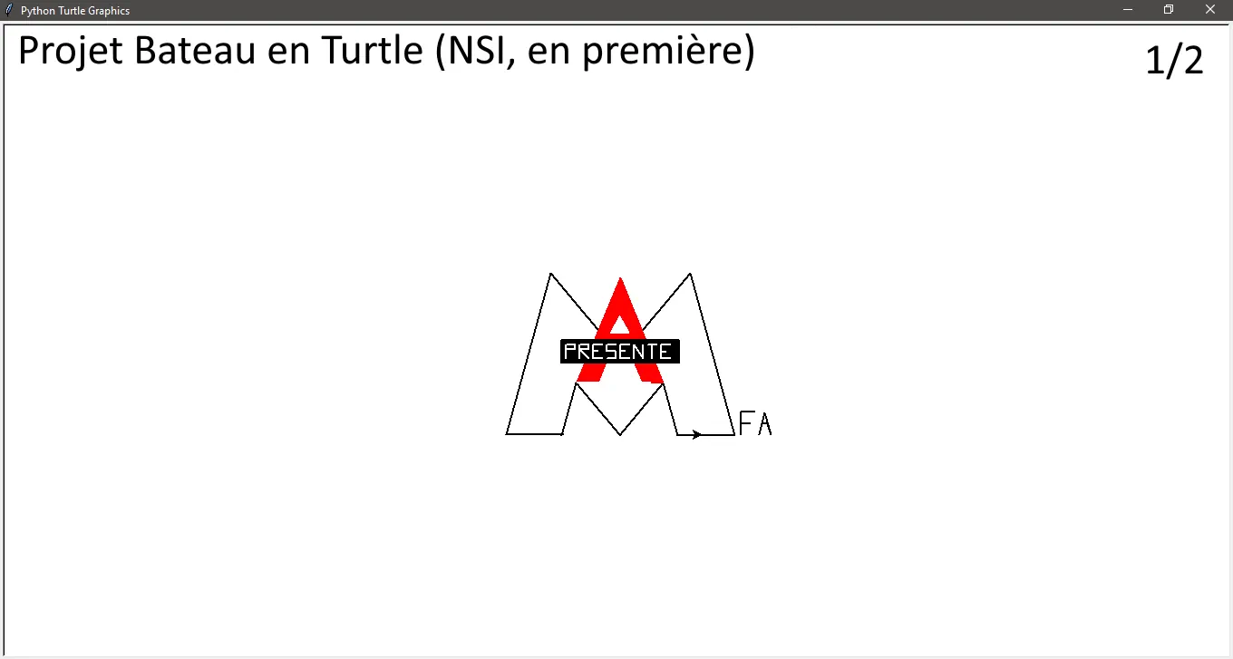 [HORS SUJET]: Projet Bateau de première NSI 1/2 (logo Mafa, reprise de celui de M6)